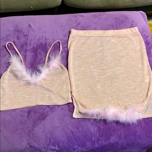 Light pink two piece set